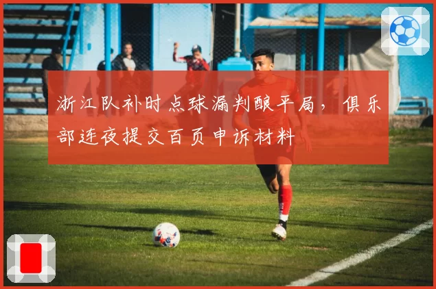 浙江队补时点球漏判酿平局，俱乐部连夜提交百页申诉材料